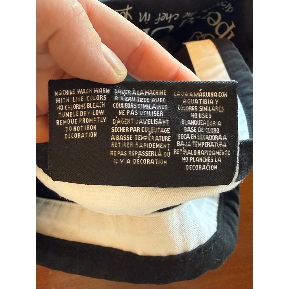 Pampered Chef‎ Consultant Table Runner Black White Logo Host Join Party Display